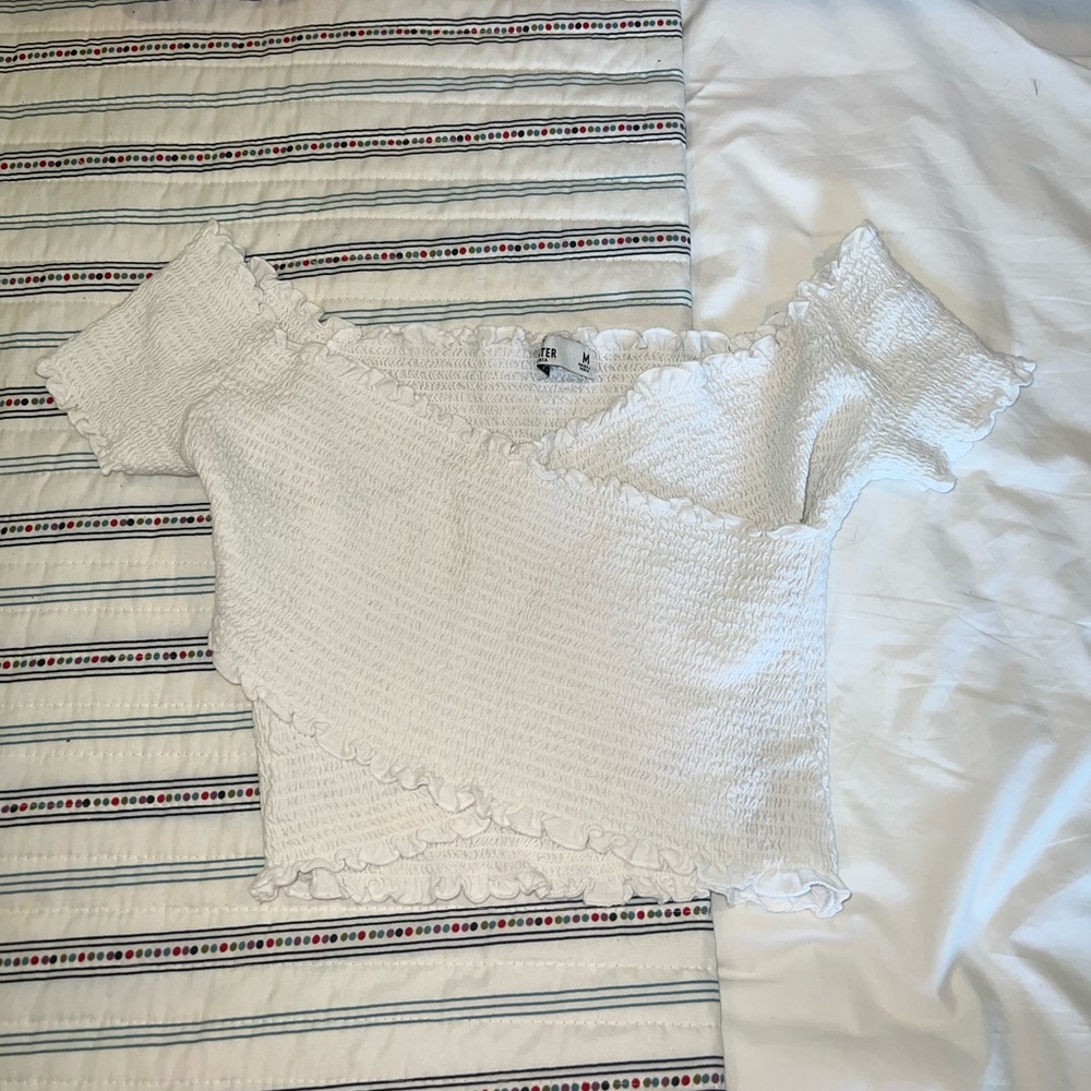 Hollister White Cropped Top.